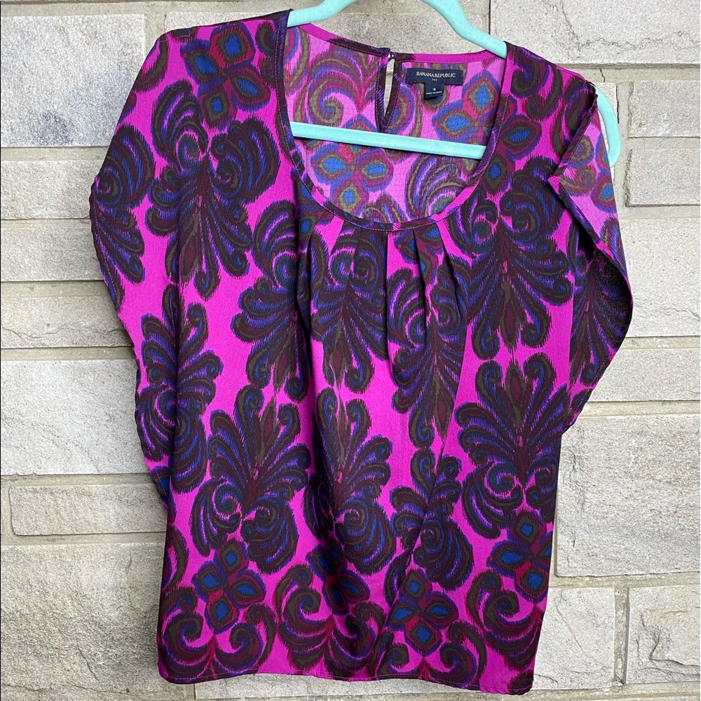 Banana republic small purple blouse